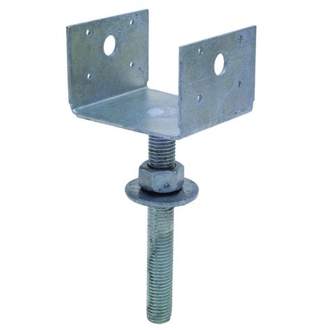 leveler bracket metal cement|post base brackets.